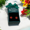Pendientes Dicroico Rojo