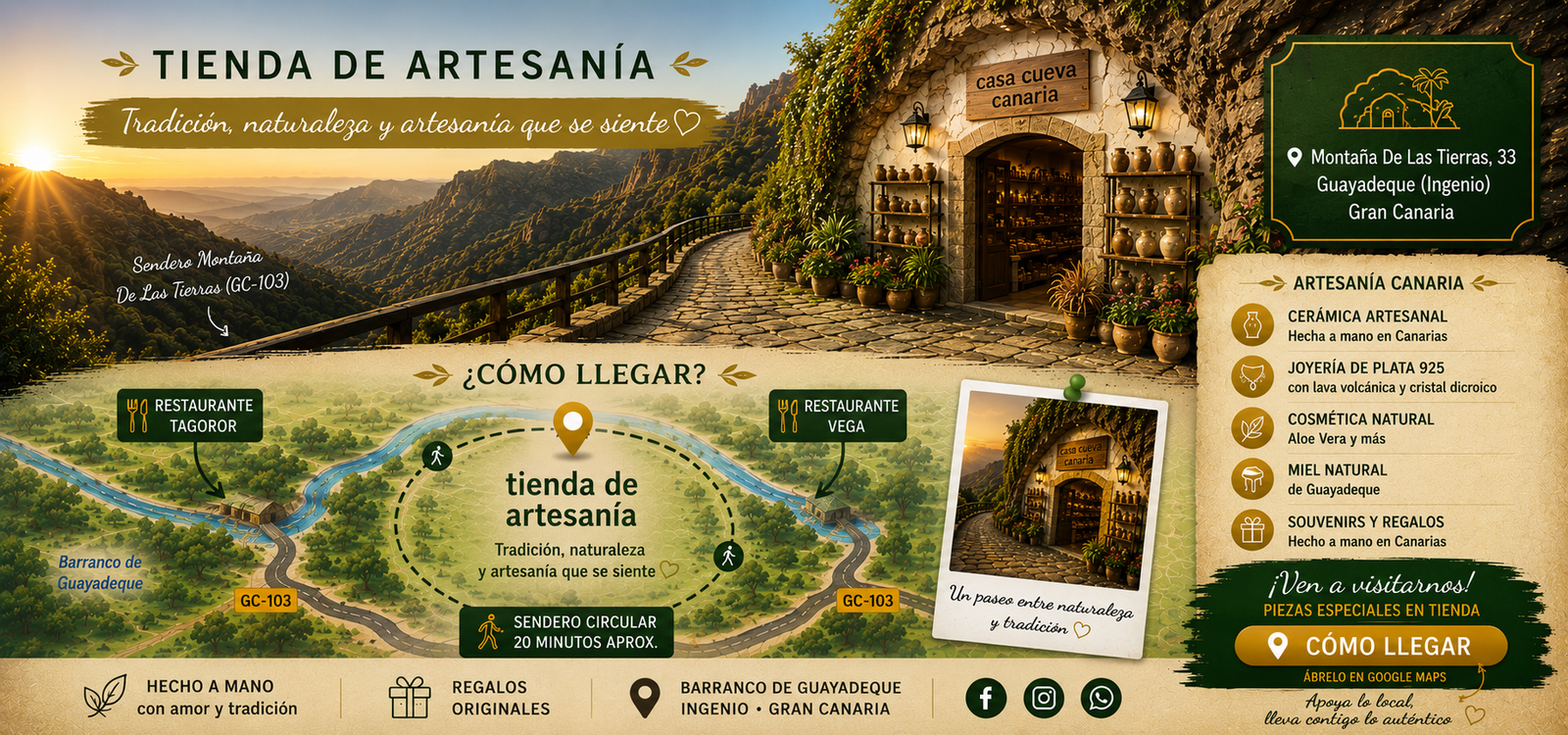 Como llegar a Casa Cueva Canaria